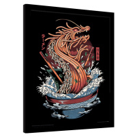 Obraz na zeď - Ilustrata - Dragon Ramen, 34.3x44.5 cm