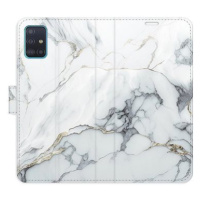 iSaprio flip pouzdro SilverMarble 15 pro Samsung Galaxy A51