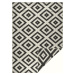 NORTHRUGS - Hanse Home koberce Kusový koberec Twin-Wendeteppiche 103129 schwarz creme – na ven i
