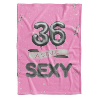 IMPAR Fleecová deka Stále sexy – Růžová - 36 let