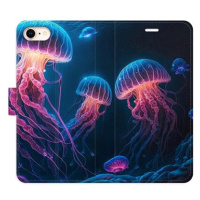 iSaprio flip pouzdro Jellyfish pro iPhone 7/8/SE 2020