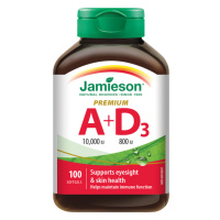 Jamieson Vitamíny A a D Premium 10000 IU / 800 IU 100 kapslí