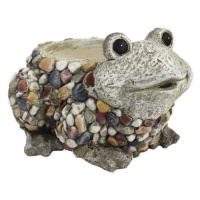Obal hliněný žába šedý 27cm