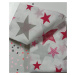 Top textil Bavlněné povlečení Pink stars 140x200, 70x90 cm