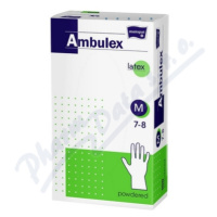 Ambulex Latex rukavice pudrované M 100ks