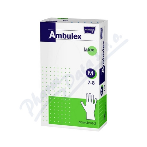 Ambulex Latex rukavice pudrované M 100ks