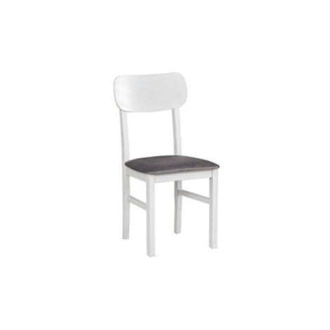 Jídelní židle Leo 3 Bílá Tkanina 5B Drewmix