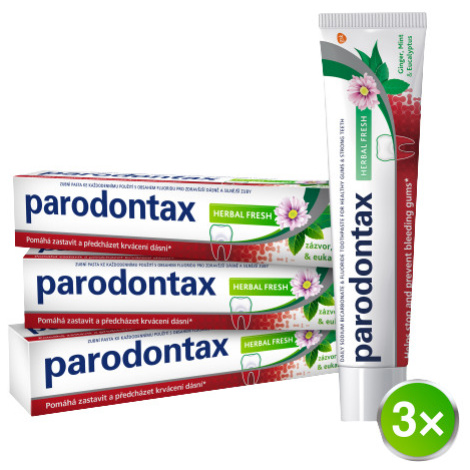 PARODONTAX Zubní pasta Herbal Fresh 3 x 75 ml