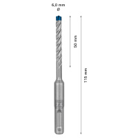 Vrták do betonu SDS plus-7X Bosch EXPERT Dostupné varianty: Vrták do betonu SDS plus-7X Bosch EX