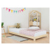 Benlemi Dětská jednolůžková postel s čelem DREAMY Zvolte barvu: Světle šedá, Zvolte rozměr: 90x1