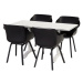 Bistro stůl Sophie s HPL deskou o rozměru 140x67,5 cm sklápěcí, Carbon Black HN65919108