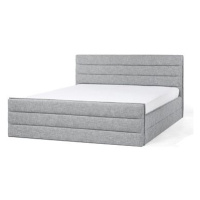 BELIANI postel VALBONNE 180 × 200 cm, světle šedá