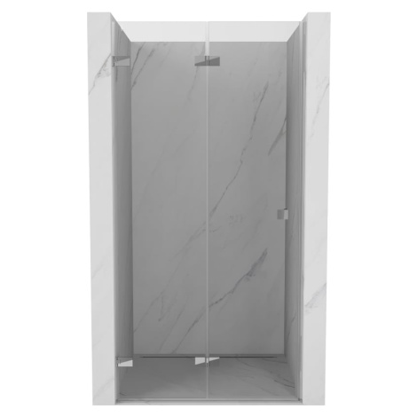 MEXEN/S Lunar-F skládací sprchové dveře levé 70, transparent, chrom 836-070-000-01-00-L