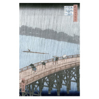 Obrazová reprodukce Sudden Shower over Shin-Ohashi Bridge and Atake (Ohashi Atake no Yudachi),, 