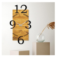 Nástěnné hodiny 41x74 cm 1xAA dřevo/kov