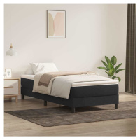 vidaXL Box spring postel s matrací černá 100x220 cm samet