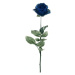 Růže ECO řezaná umělá tm.modrá 66cm