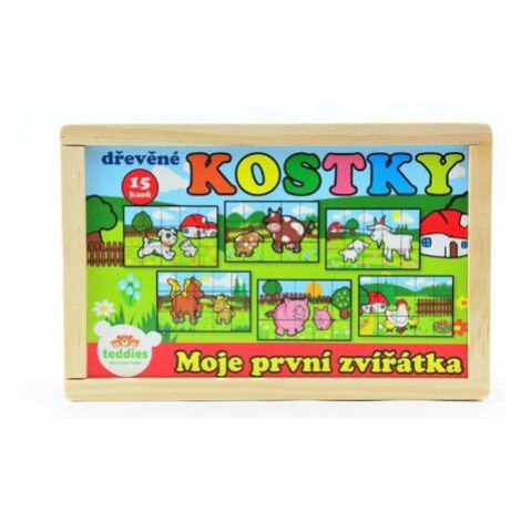 Kostky kubus Moje první zvířátka 15ks