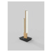 WOFI Stolní lampa Palermo 1x 10,5W LED 1100lm 3000K černá + dřevo 8031-206