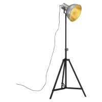 vidaXL Stojací lampa 25 W vintage stříbrná 61 x 61 x 90/150 cm E27