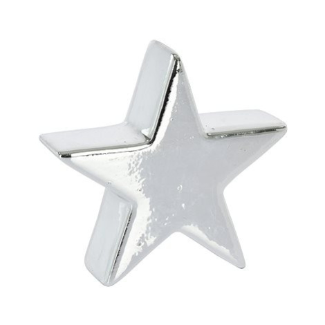 H&L Hvězda 9cm, stříbrná, dekorace
