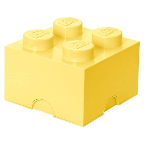 Světle žlutý úložný box čtverec LEGO®