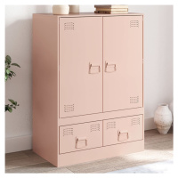 vidaXL Highboard růžový 67 x 39 x 95 cm ocel