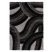 Flair Rugs koberce Kusový koberec Indulgence Velvet Carved Grey/Black - 120x170 cm