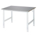 RAU Pracovní stůl, výškově přestavitelný, 760 - 1080 mm, deska z ušlechtilé oceli, š x h 1250 x 