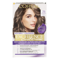 L'Oréal Paris Excellence Cool Creme permanentní barva na vlasy 7 .11 Ultra popelavá blond