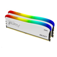 KINGSTON DIMM DDR4 16GB (Kit of 2) 3600MT/s CL17 FURY Beast Bílá RGB SE