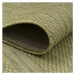 Šňůrkový koberec Relax ramka zelený, kruh