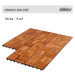 Stilista 90799 STILISTA, Dřevěné dlaždice, mozaika 4 x 6, akát, 55 ks