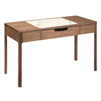 Estila Luxusní moderní psací stůl Vita Naturale s mramorovým detailem 120cm
