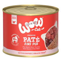 WOW CAT Adult čisté hovězí maso 6× 200 g