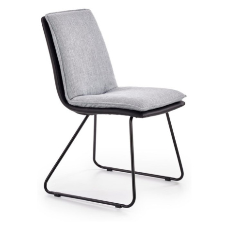 Halmar Jídelní židle K326 šedá/černá