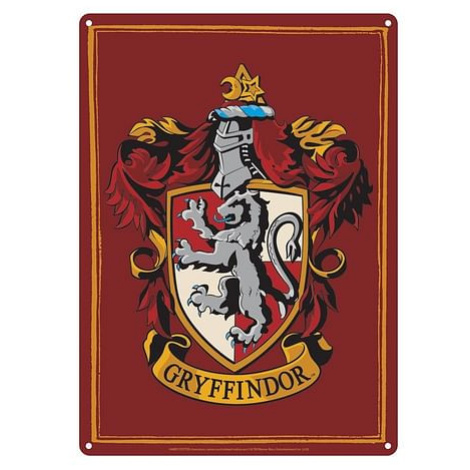 Plechová cedule Harry Potter - Gryffindor HALF MOON BAY