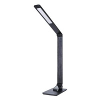 Solight LED stolní lampička stmívatelná, 8W, display, změna chromatičnosti, hliník, černá