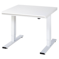 RAU Psací stůl s elektrickým přestavováním výšky, melaminová deska, nosnost 300 kg, š x h 1000 x