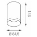 LED2 TUBUS A, B 9W STROPNÍ ČERNÉ 4000K 1150443