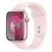 Apple Watch Series 9 45mm Růžový hliník se světle růžovým sportovním řemínkem M/L Růžová
