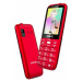 EVOLVEO EasyPhone XO, mobilní telefon pro seniory s nabíjecím stojánkem, červená