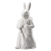 Rosenthal velikonoční figurka paní Zajícová s nůší, Easter Bunny Friends, 13,5 cm, bílá