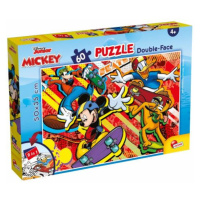 Oboustranné puzzle 60 dílků Mickey Mouse o rozměrech 50 x 35 cm