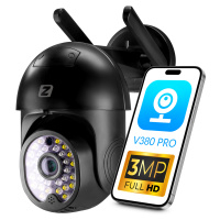 Vnější Kamera Obrovská Ip 3MPx WiFi Černá ZOOMx4