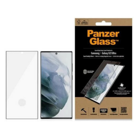 Ochranné sklo PanzerGlass E2E Microfracture Samsung S22 Ultra S908 Case Friendly AntiBacterial  