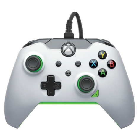 PDP drátový ovladač Neon White (Xbox/PC)