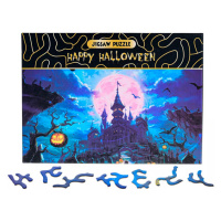 PUZZLE Happy Halloween Strašidelný zámek 75x50cm 468 dílků skládačka v krabici