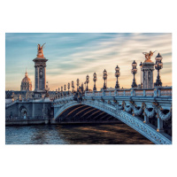 Fotografie Alexandre III bridge in Paris, StockByM, (40 x 26.7 cm)