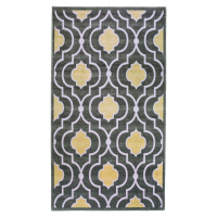 Žluto-šedý pratelný koberec 80x50 cm - Vitaus
